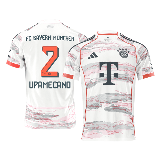 Bayern Munich UPAMECANO #2 Away Soccer Jersey 2025_26