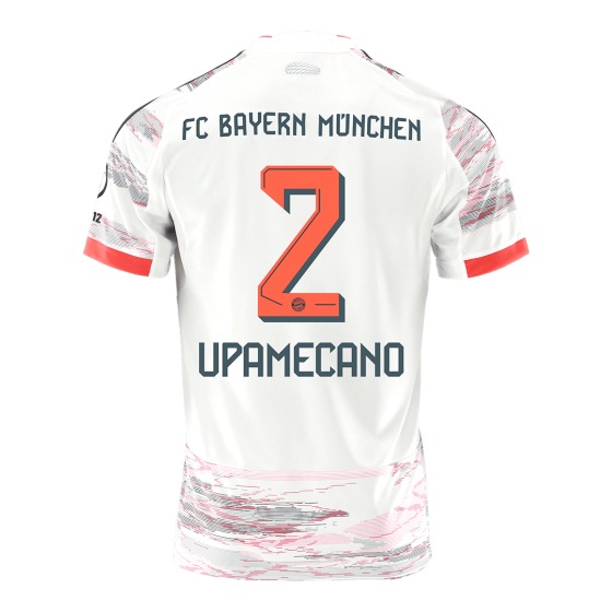 Bayern Munich UPAMECANO #2 Away Soccer Jersey 2025_26