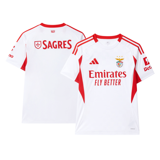 本菲卡第三客场足球球衣 2025_26 白色