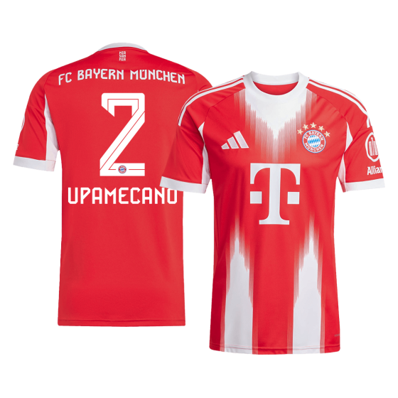 Bayern Munich UPAMECANO #2 Home Soccer Jersey 2025_26