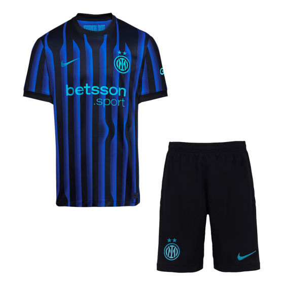 Inter Milan Home Soccer Jersey Kit 2025_26 (Jersey+Shorts)
