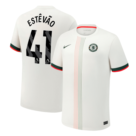 Chelsea ESTÊVÃO #41 Away Soccer Jersey 2025_26