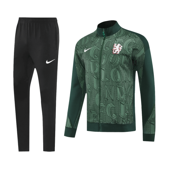 Chelsea Training Kit 2025_26 - Green (Jacket+Pants)