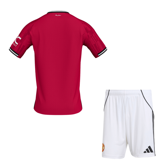 Manchester United Home Soccer Jersey Kit 2025_26 (Jersey+Shorts)