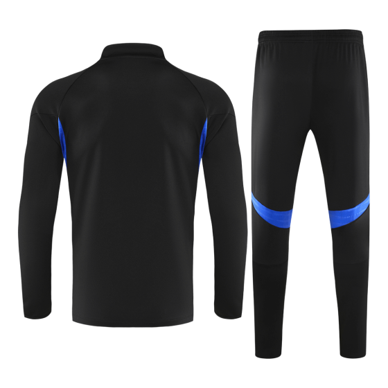 Manchester United Sweatshirt Kit 2025_26 - Black (Top+Pants)