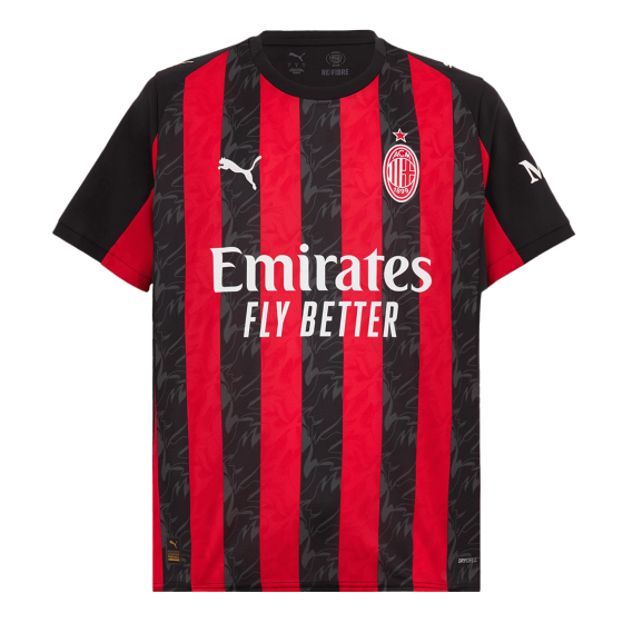 PULISIC #11 AC Milan Home Soccer Jersey 2025_26 Red&Black