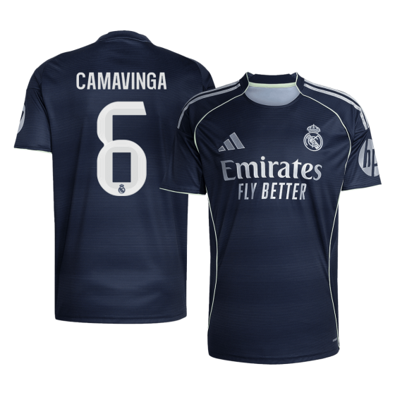 Real Madrid CAMAVINGA #6 Away Soccer Jersey 2025_26