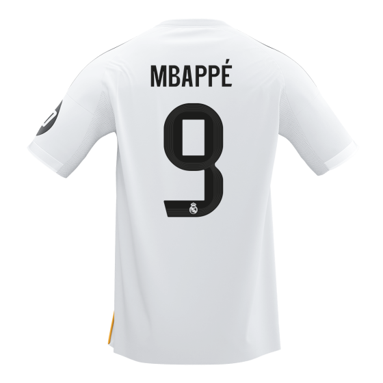 Real Madrid MBAPPÉ #9 Home Soccer Jersey 2025_26