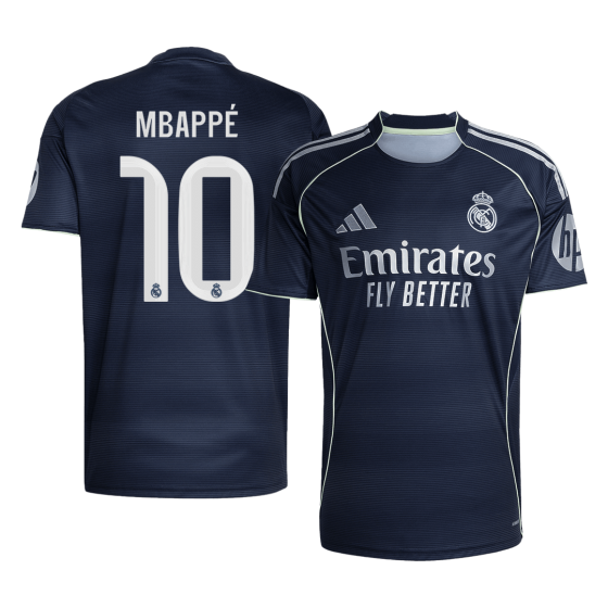 Real Madrid MBAPPÉ #10 Away Soccer Jersey 2025_26