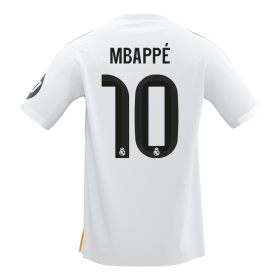 Real Madrid MBAPPÉ #10 Home Soccer Jersey 2025_26