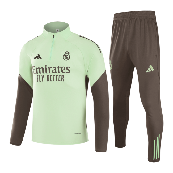 Real Madrid Sweatshirt Kit 2025_26 - Green (Top+Pants)