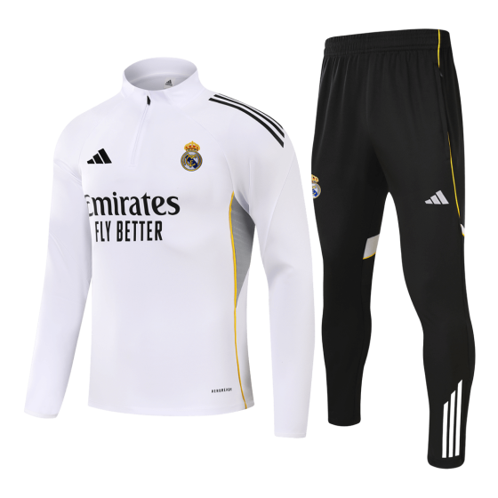 Real Madrid Sweatshirt Kit 2025_26 - White (Top+Pants)
