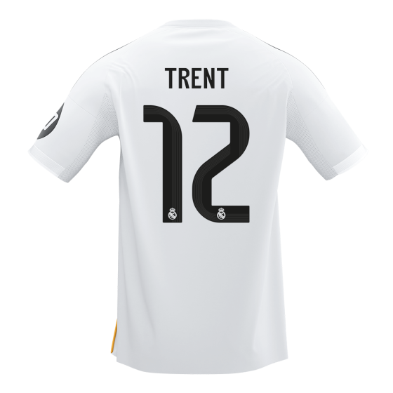 皇家马德里 特伦特 #12 主场足球球衣 2025_26