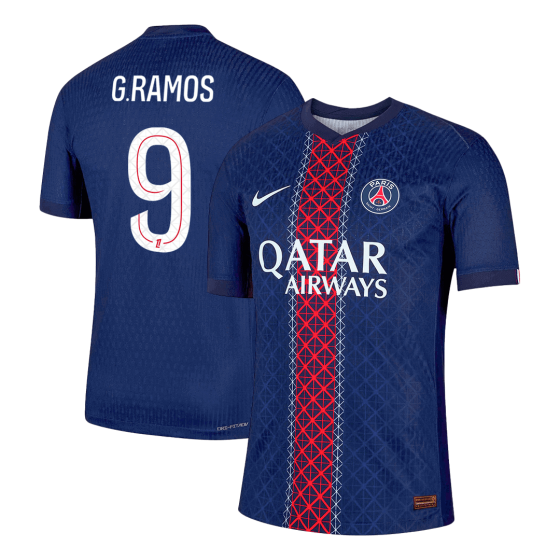 G.RAMOS #9 PSG Home Soccer Jersey 2025_26 Navy