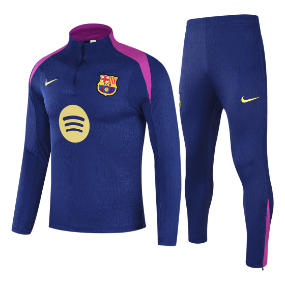 Kid's Barcelona Zipper Sweatshirt Kit(Top+Pants) 25_26 Navy