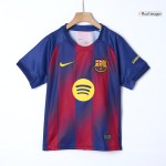 Barcelona Home Soccer Jersey Kit 2025_26 Kids(Jersey+Shorts)