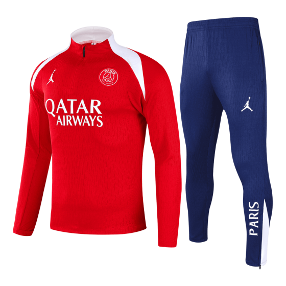Kid's PSG Zipper Sweatshirt Kit(Top+Pants) 25_26 Red