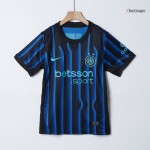 Inter Milan Home Soccer Jersey Kit 2025_26 Kids(Jersey+Shorts)