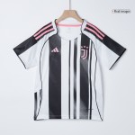 Juventus Home Soccer Jersey Kit 2025_26 Kids(Jersey+Shorts)