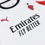 Kid's AC Milan Away Soccer Jersey Kit(Jersey+Shorts) 25_26 White