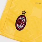 Kid's AC Milan Third Away Soccer Jersey Kit(Jersey+Shorts) 25_26 Yellow