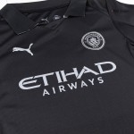 Kid's Manchester City Away Soccer Jersey Kit(Jersey+Shorts) 2025_26 Black
