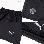 Kid's Manchester City Away Soccer Jersey Kit(Jersey+Shorts) 2025_26 Black