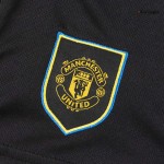 Kid's Manchester United Third Away Soccer Jersey Kit 25_26 Black