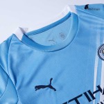 Manchester City Home Soccer Jersey Kit 2025_26 Kids(Jersey+Shorts)