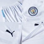Manchester City Home Soccer Jersey Kit 2025_26 Kids(Jersey+Shorts)