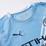 Manchester City Long Sleeve Home Soccer Jersey 2025_26