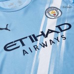 Manchester City Long Sleeve Home Soccer Jersey 2025_26