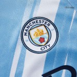 Manchester City Long Sleeve Home Soccer Jersey 2025_26