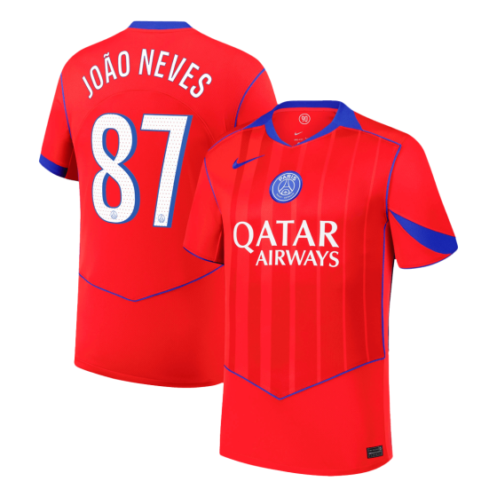 PSG JOÃO NEVES #87 Third Away Soccer Jersey 2025_26
