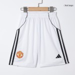 Manchester United Home Soccer Jersey Kit 2025_26 Kids(Jersey+Shorts)