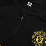 Manchester United Sweatshirt Kit 2025_26 - Black (Top+Pants)