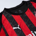 RAFA LEÃO #10 AC Milan Home Soccer Jersey 2025_26 Red&Black