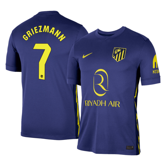 Atletico Madrid GRIEZMANN #7 Away Soccer Jersey 2025_26