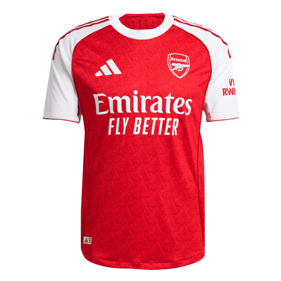SALIBA #2 Arsenal Home Soccer Jersey 2025_26 Red