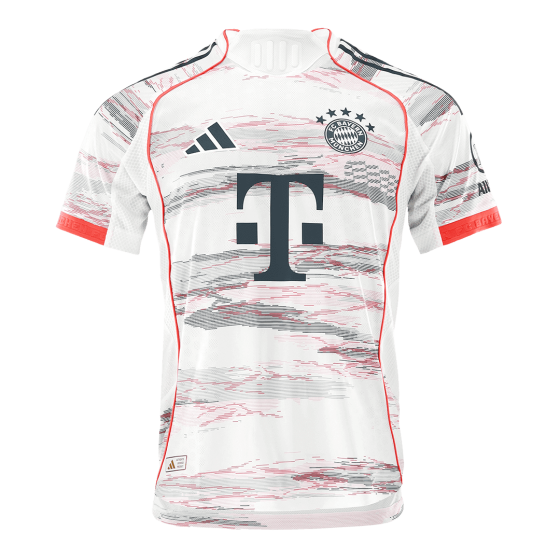 UPAMECANO #2 Bayern Munich Away Soccer Jersey 2025_26 White