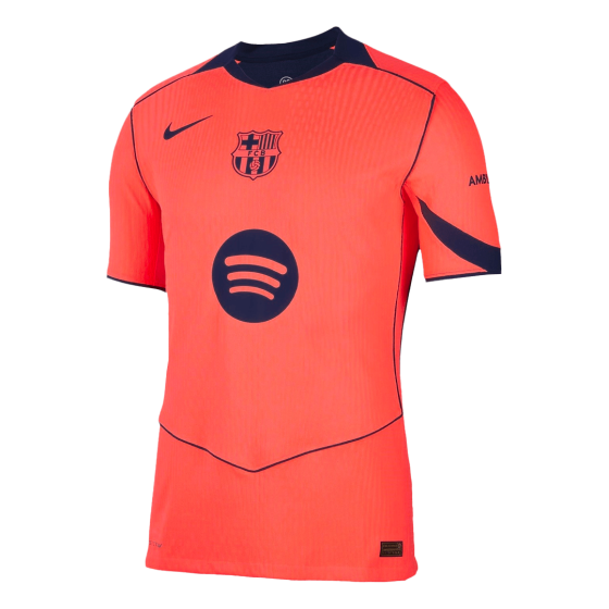 Barcelona Third Away Soccer Jersey 25_26 Orange