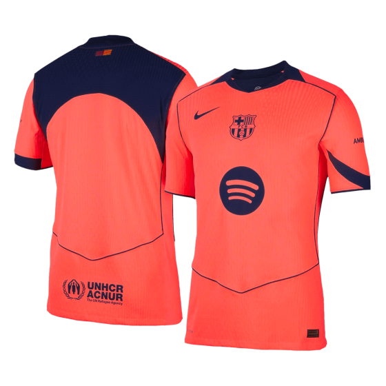 Barcelona Third Away Soccer Jersey 25_26 Orange