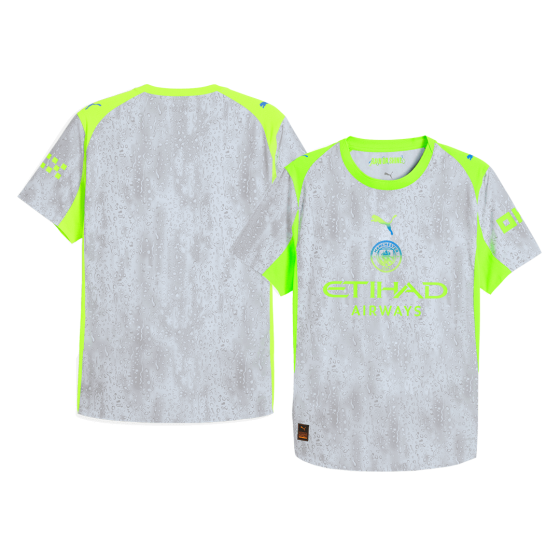 Manchester City Third Away Soccer Jersey 25_26 Gray