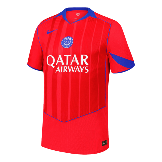 PSG Third Away Soccer Jersey 25_26 Red