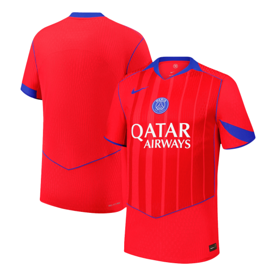 PSG Third Away Soccer Jersey 25_26 Red