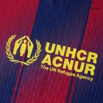 KOUNDE #23 Barcelona Home Soccer Jersey 2025_26 Red&Blue