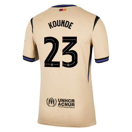 Barcelona KOUNDE #23 Away Soccer Jersey 2025_26 - UCL Edition