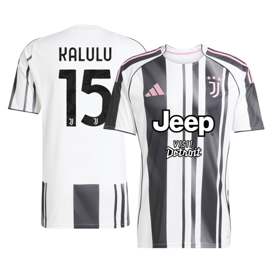 Juventus KALULU #15 Home Soccer Jersey 2025_26