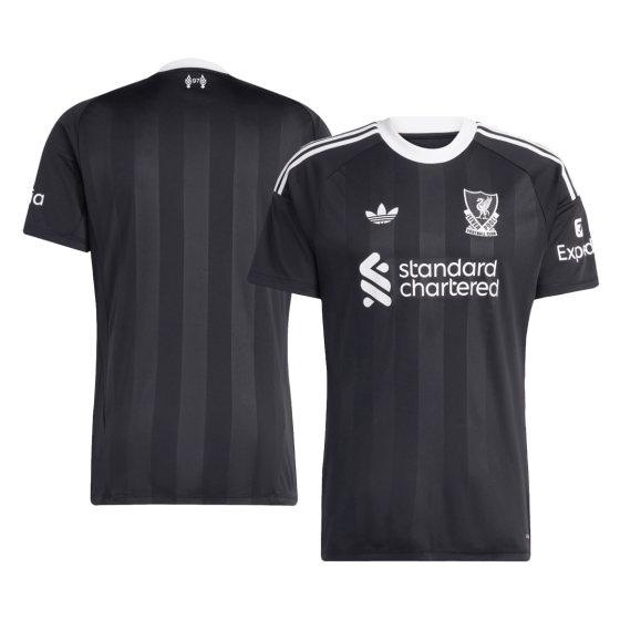 利物浦守门员足球球衣 25_26 黑色