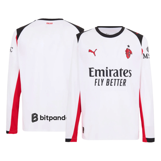 AC Milan Away Soccer Jersey Retro 2025_26 - Long Sleeve